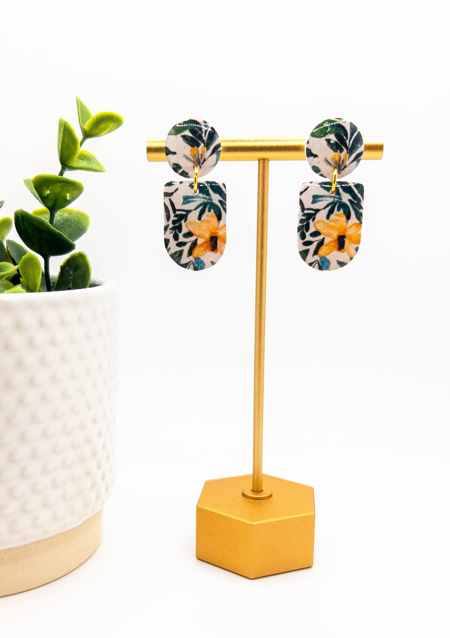 Golden Wild Bloom Circle and U