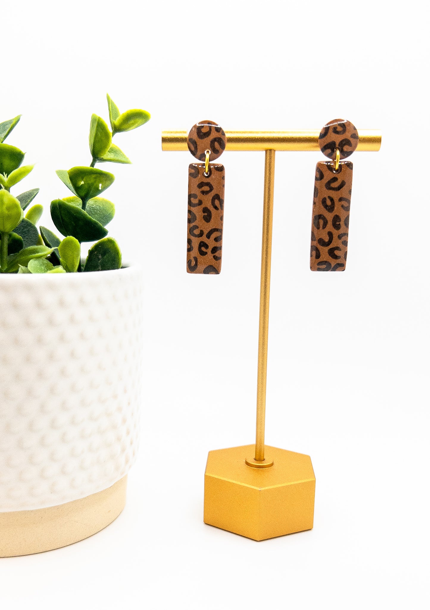 Leopard Print Laura Dangle