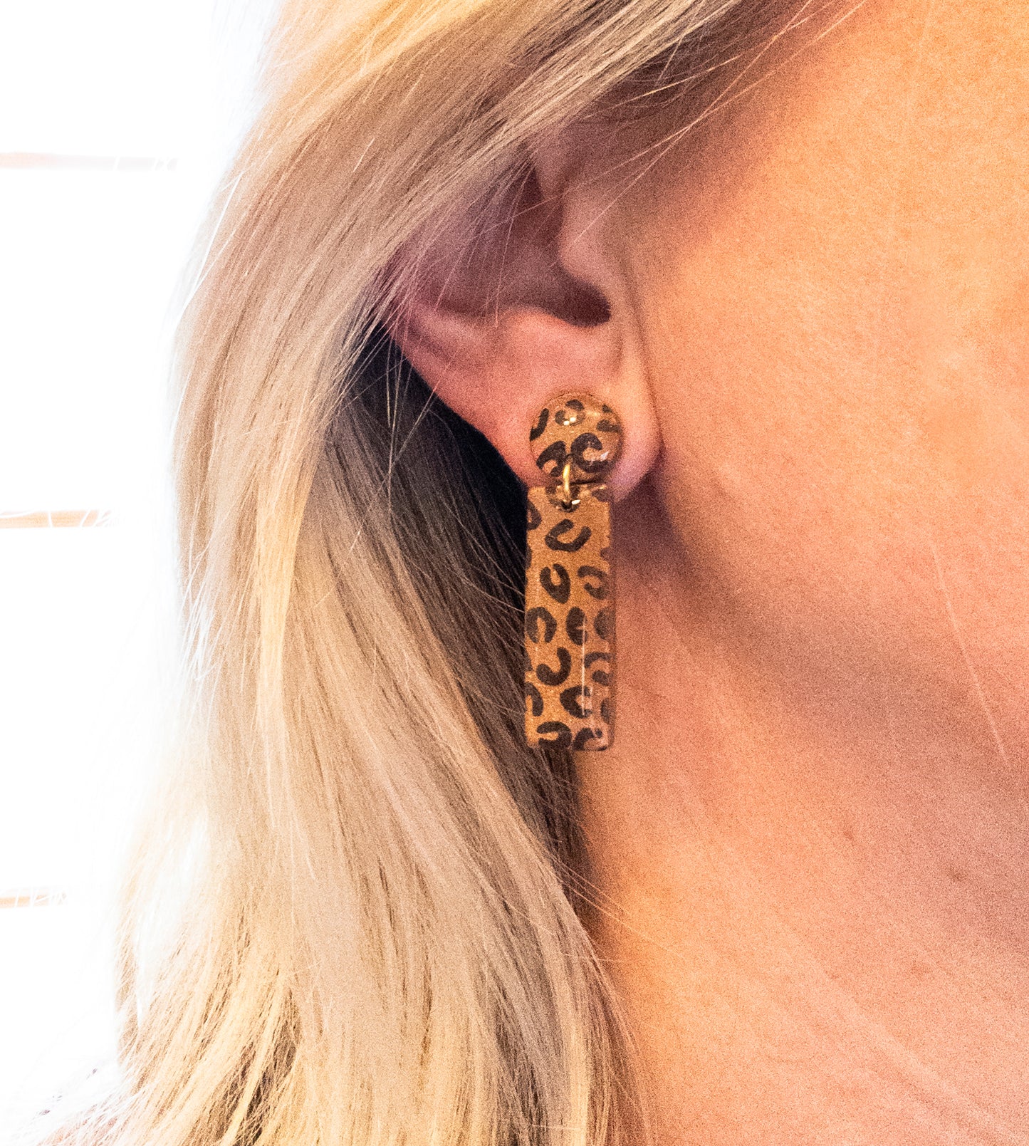 Leopard Print Laura Dangle