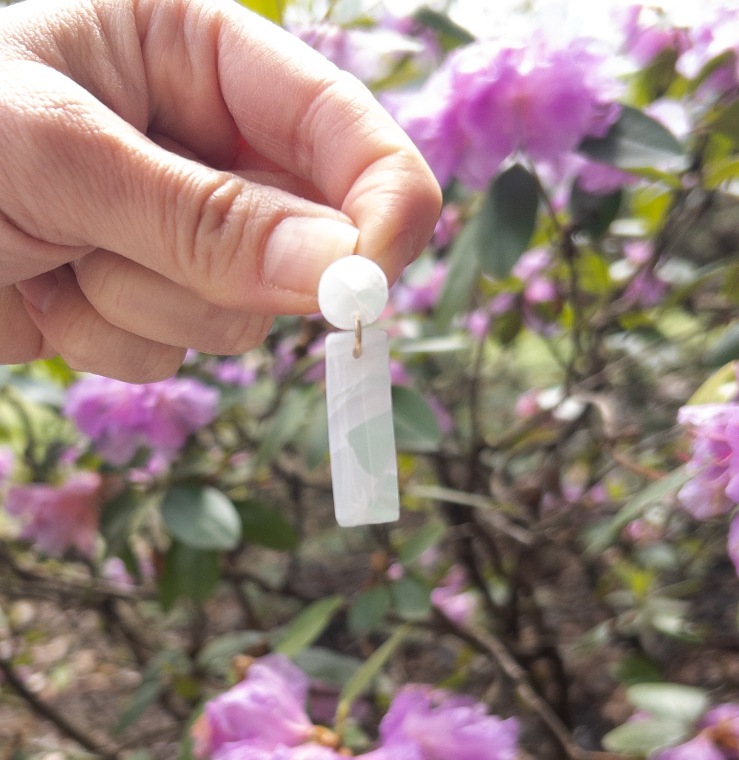 Sea Mist Sea Glass Laura Dangle