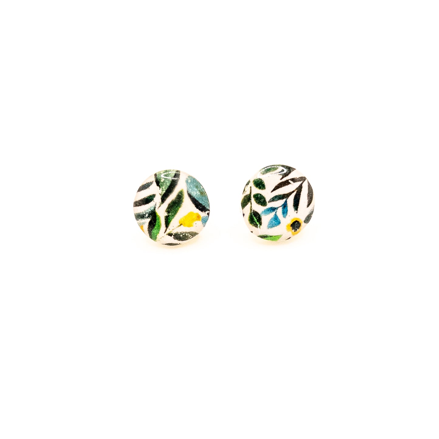 Golden Wild Bloom Circle Stud
