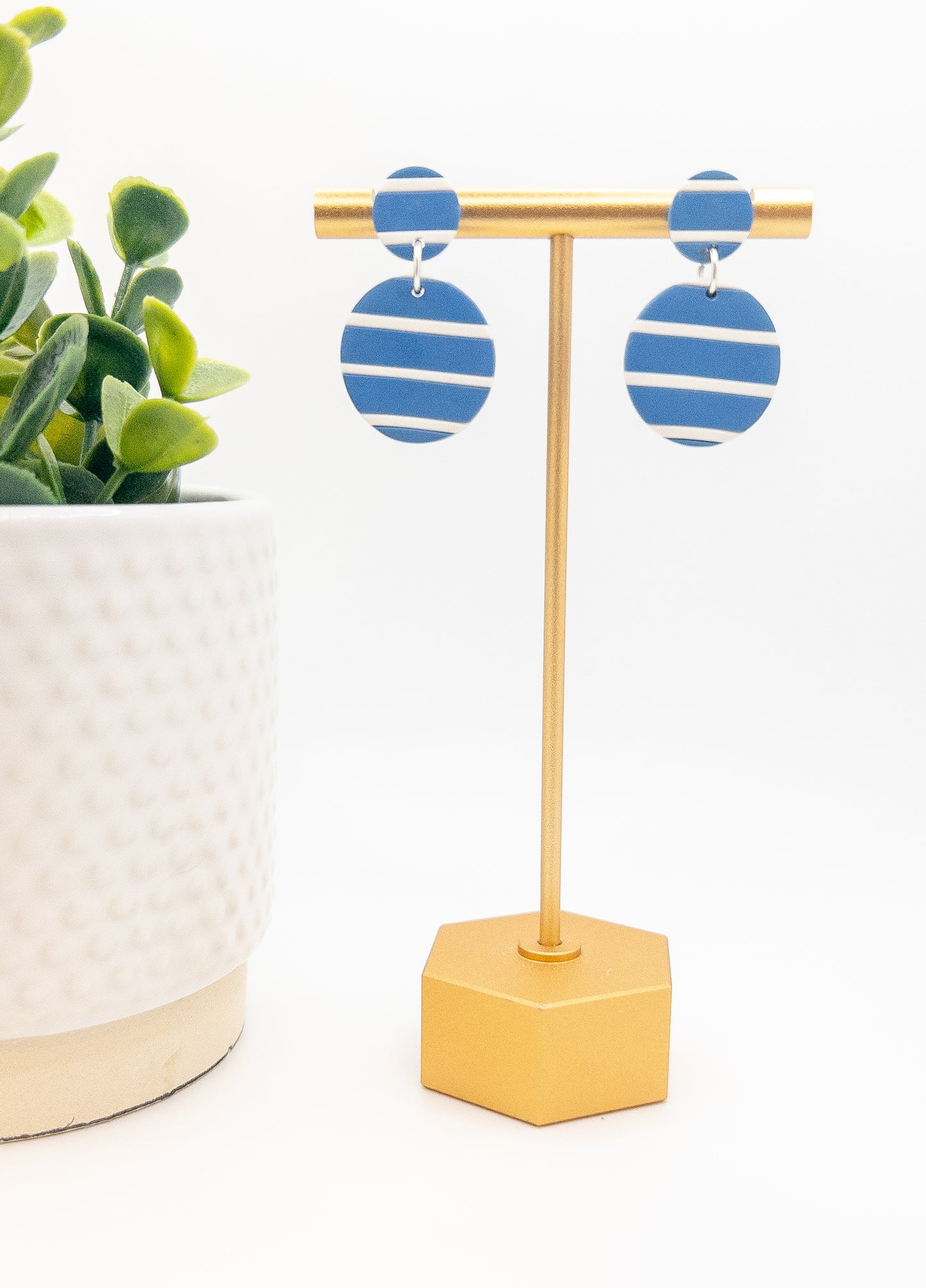 Seaside Stripe Double Circle