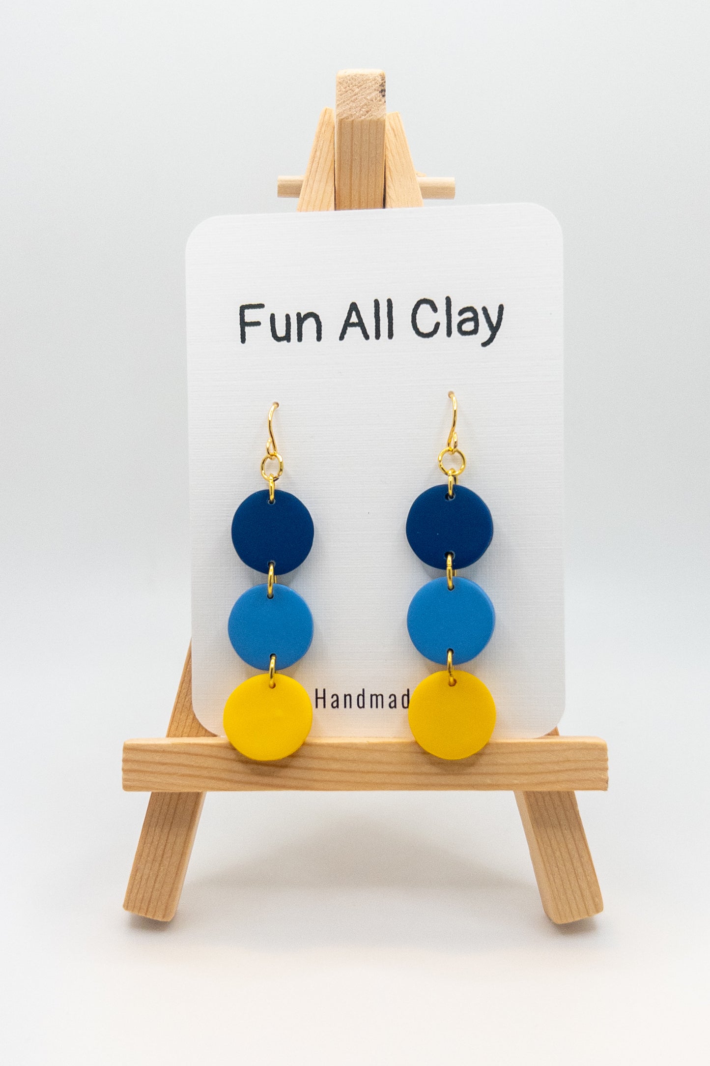 Mt. Lebanon Blue and Yellow, Circle Dangle