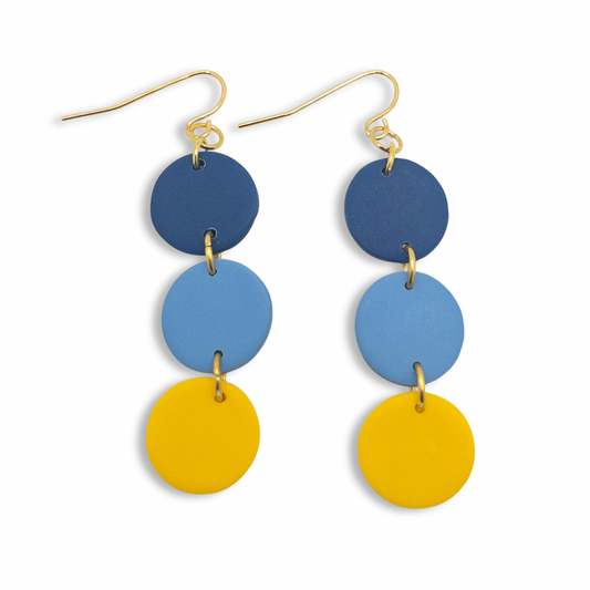 Mt. Lebanon Blue and Yellow, Circle Dangle