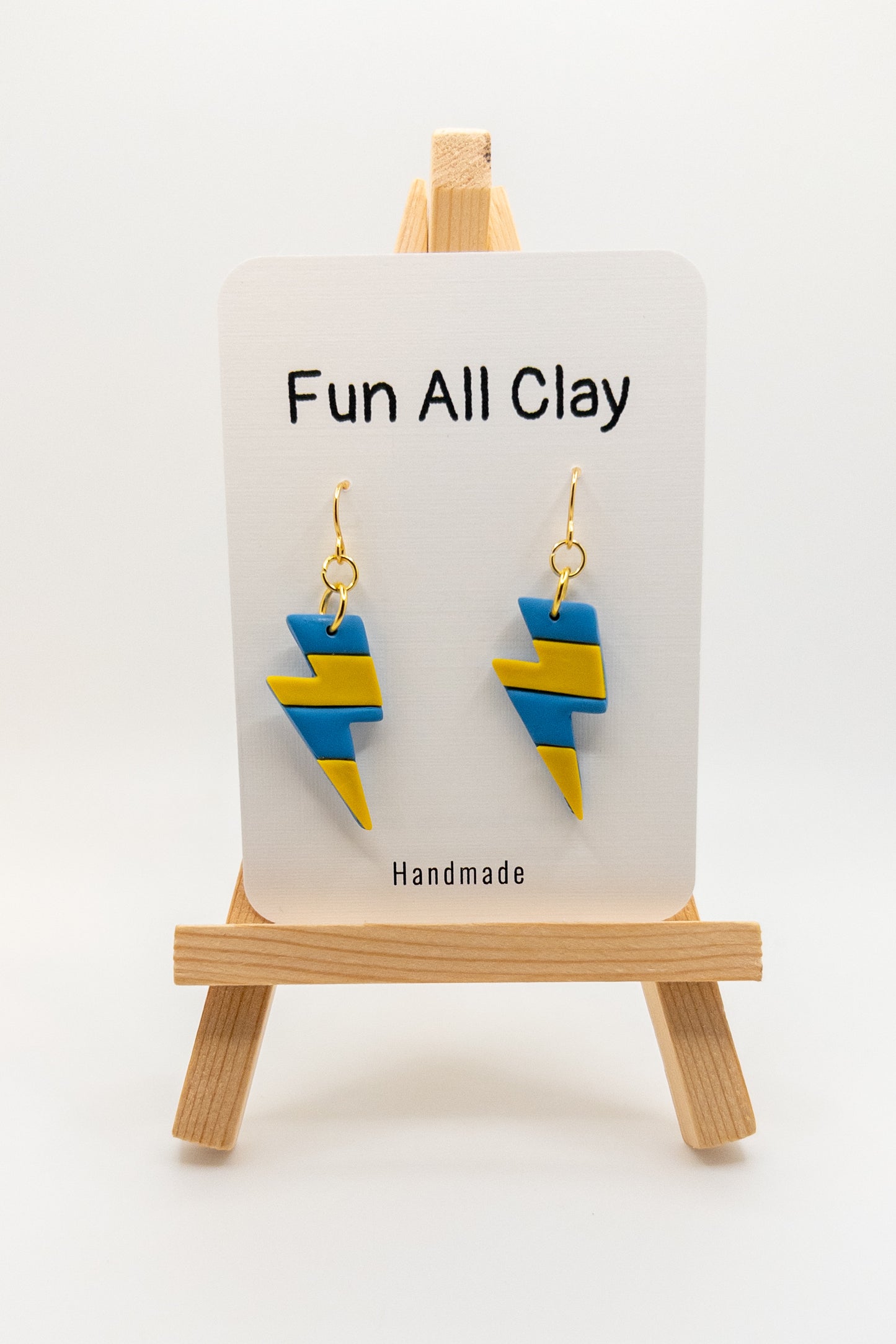 Mt. Lebanon Blue and Yellow, Lightning Bolt Dangle