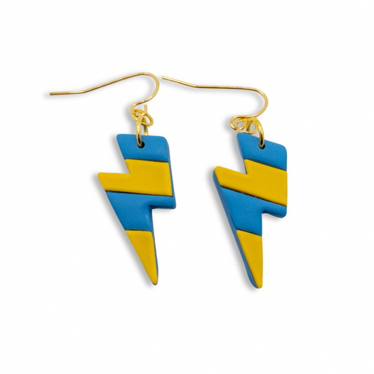 Mt. Lebanon Blue and Yellow, Lightning Bolt Dangle