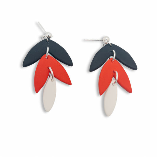 Upper St. Clair Black, Red and White Petal Drop