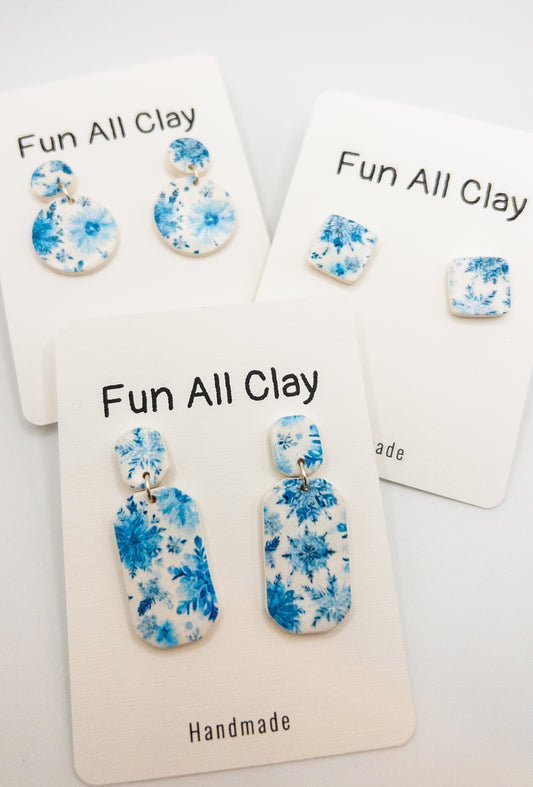 Snowflake Pattern earrings