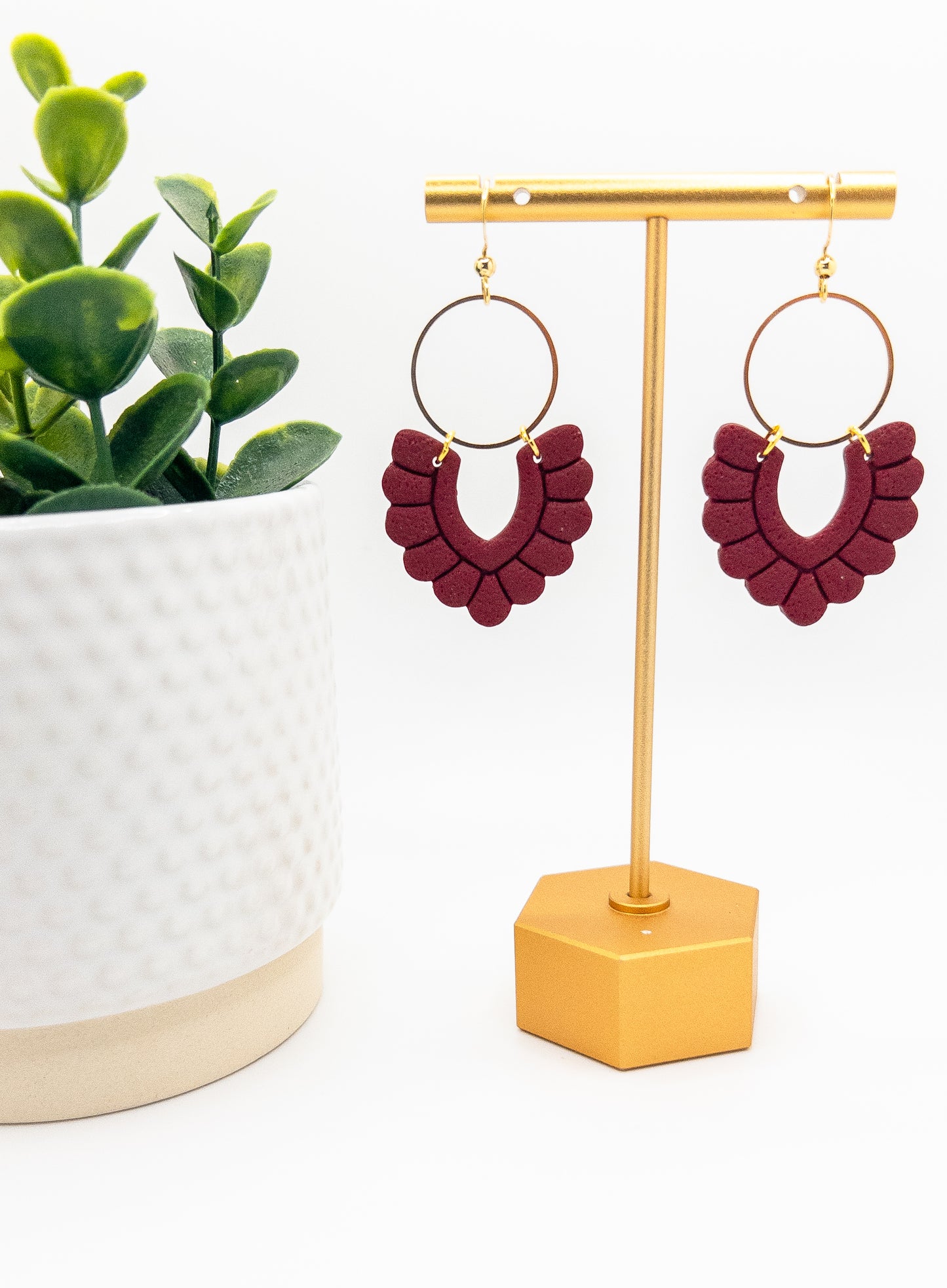 Holiday Bubbly V Dangle Earrings