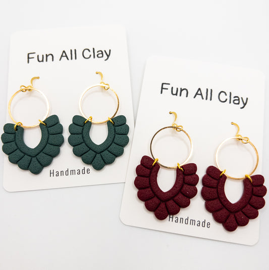 Holiday Bubbly V Dangle Earrings