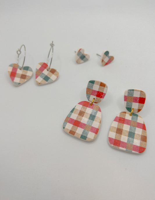 Holiday Plaid Earrings