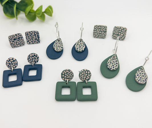 Beige, Midnight Blue and Pine Green Collection