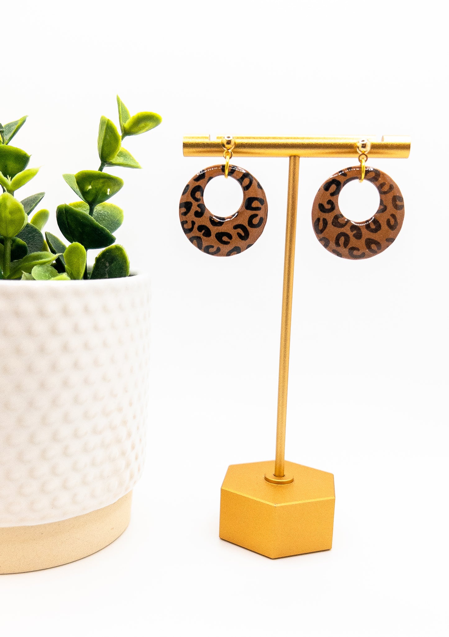 Leopard Print Cosmic Circle Cutout