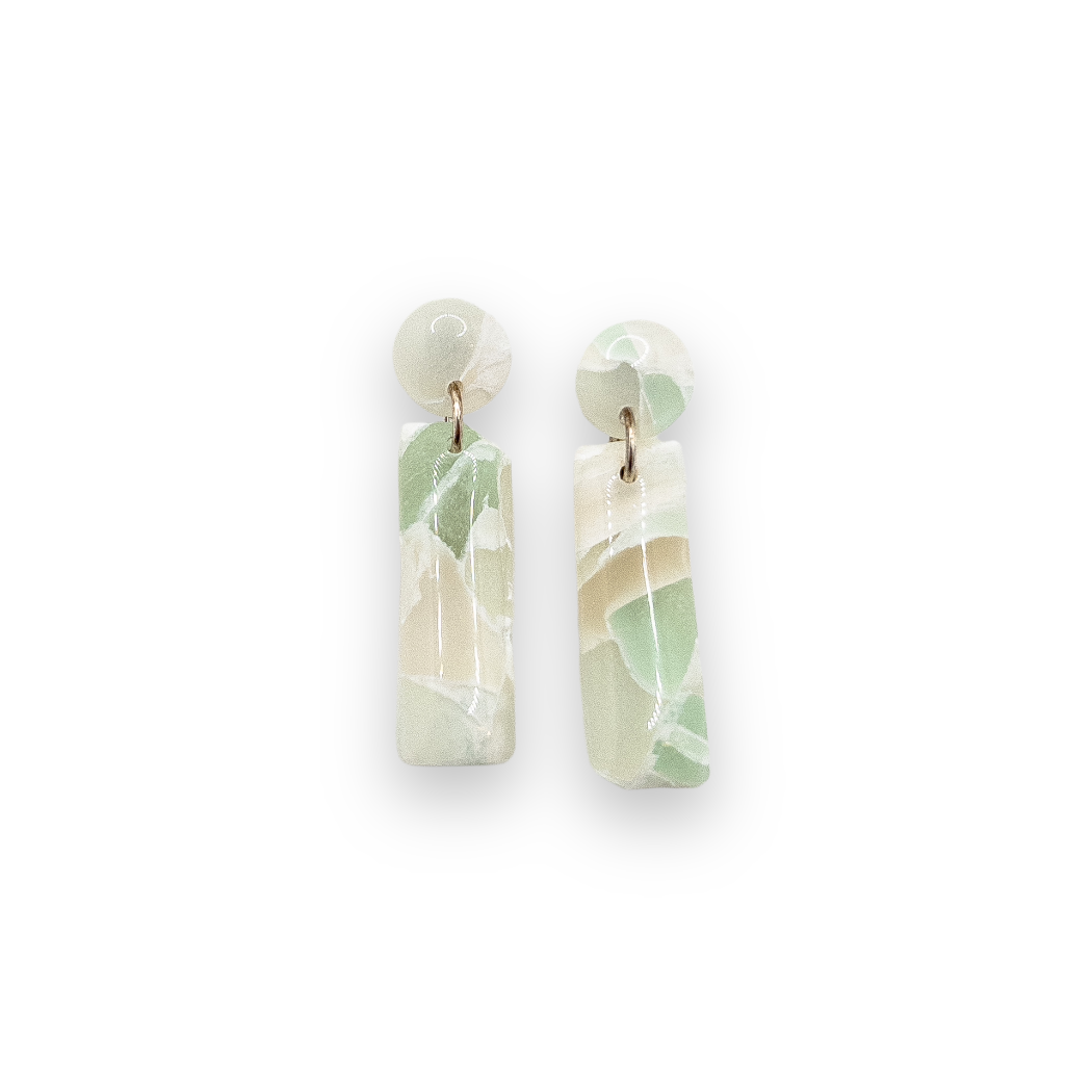 Sea Mist Sea Glass Laura Dangle