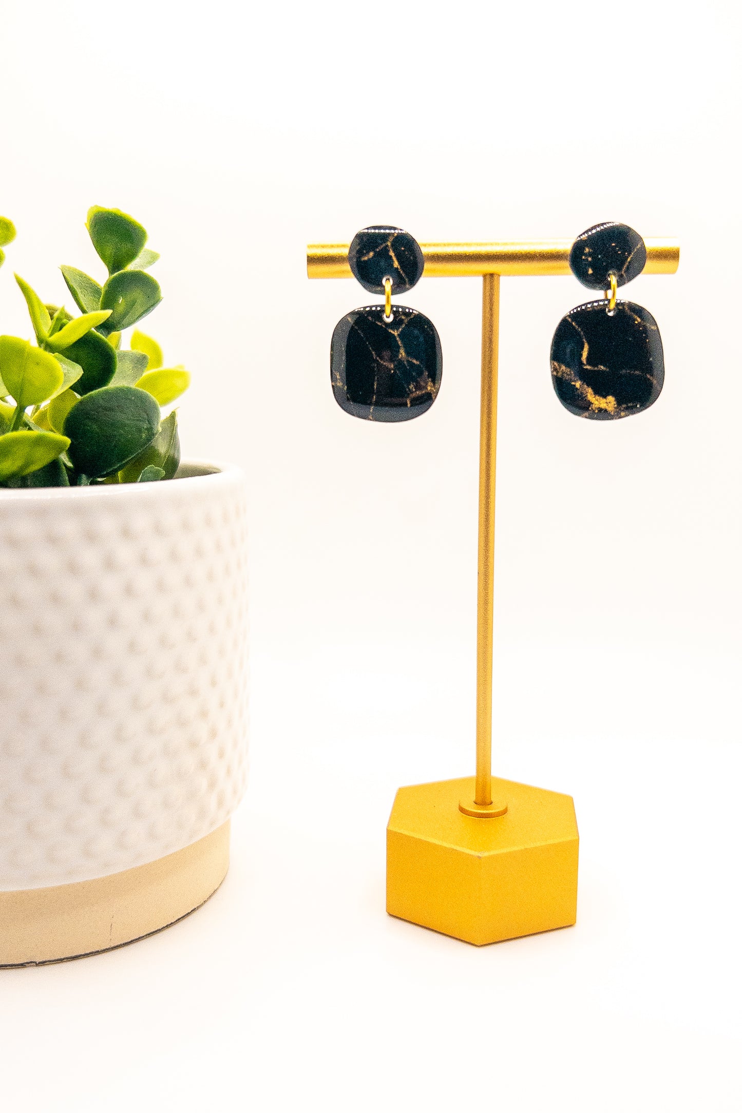 Black and Gold Marble, Katie Dangle