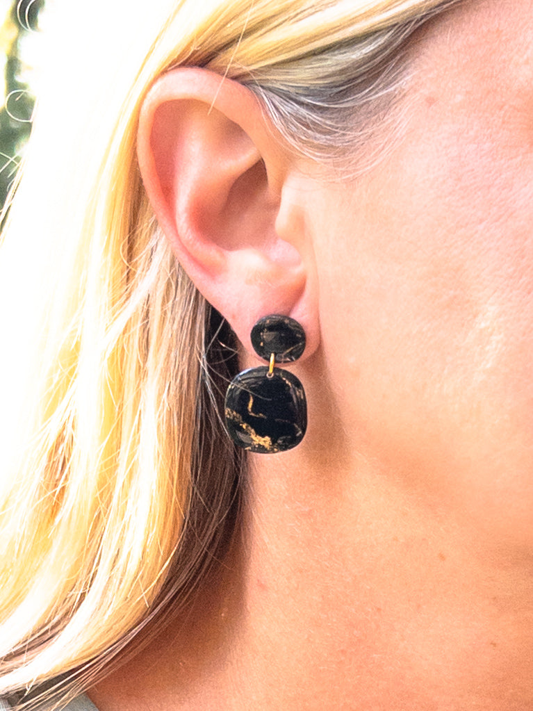 Black and Gold Marble, Katie Dangle