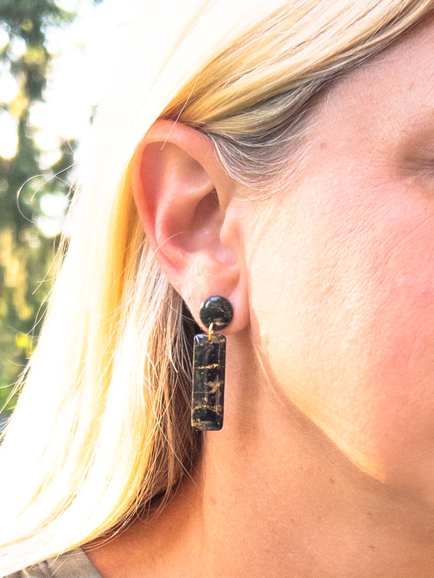 Black and Gold Marble, Laura Dangle