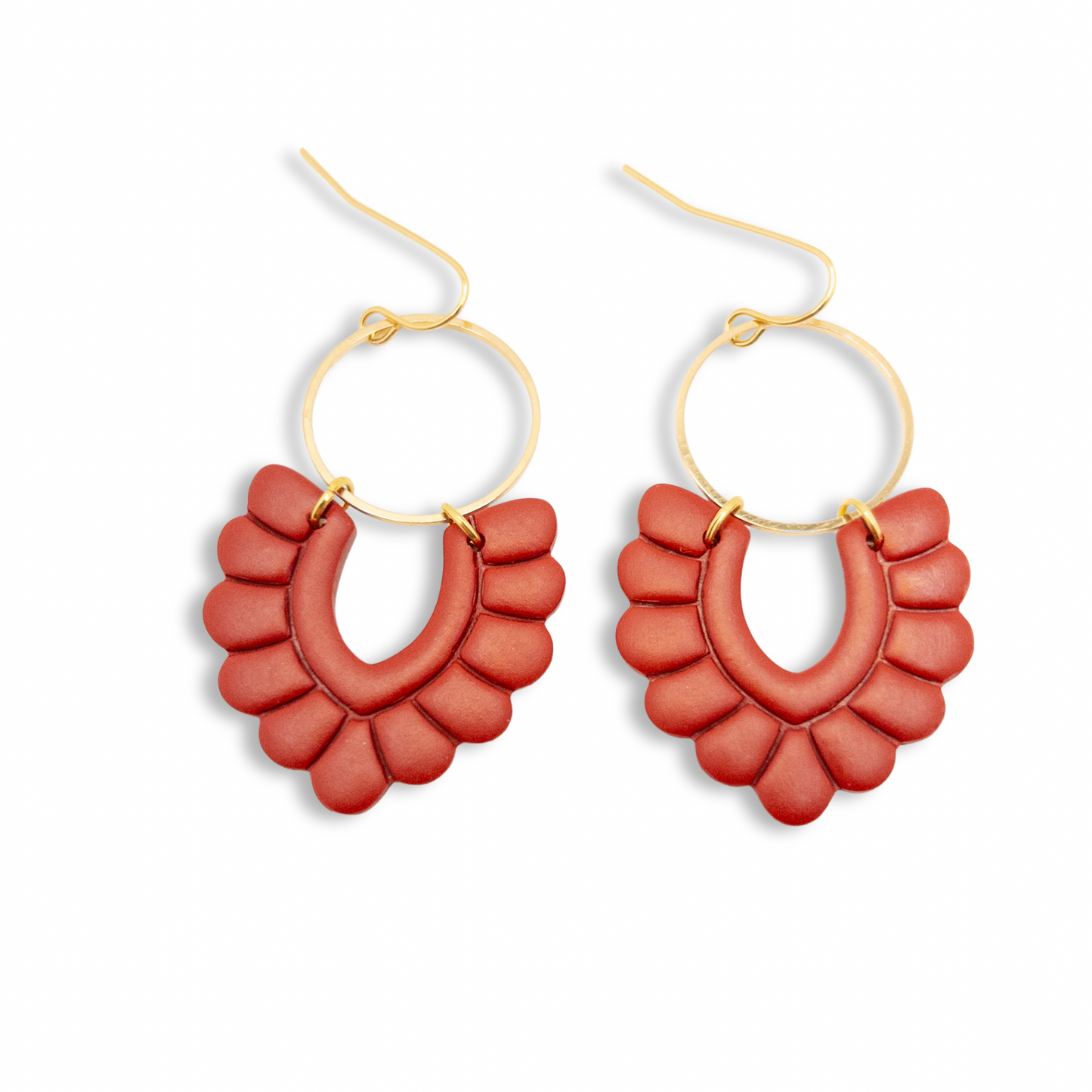 Bubbly V Dangle, Cranberry Red