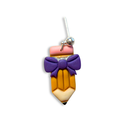Pencil with Purple Bow