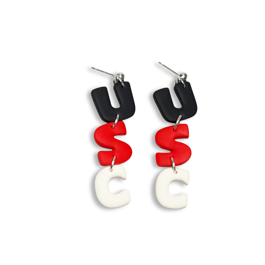 USC Dangle Earrings